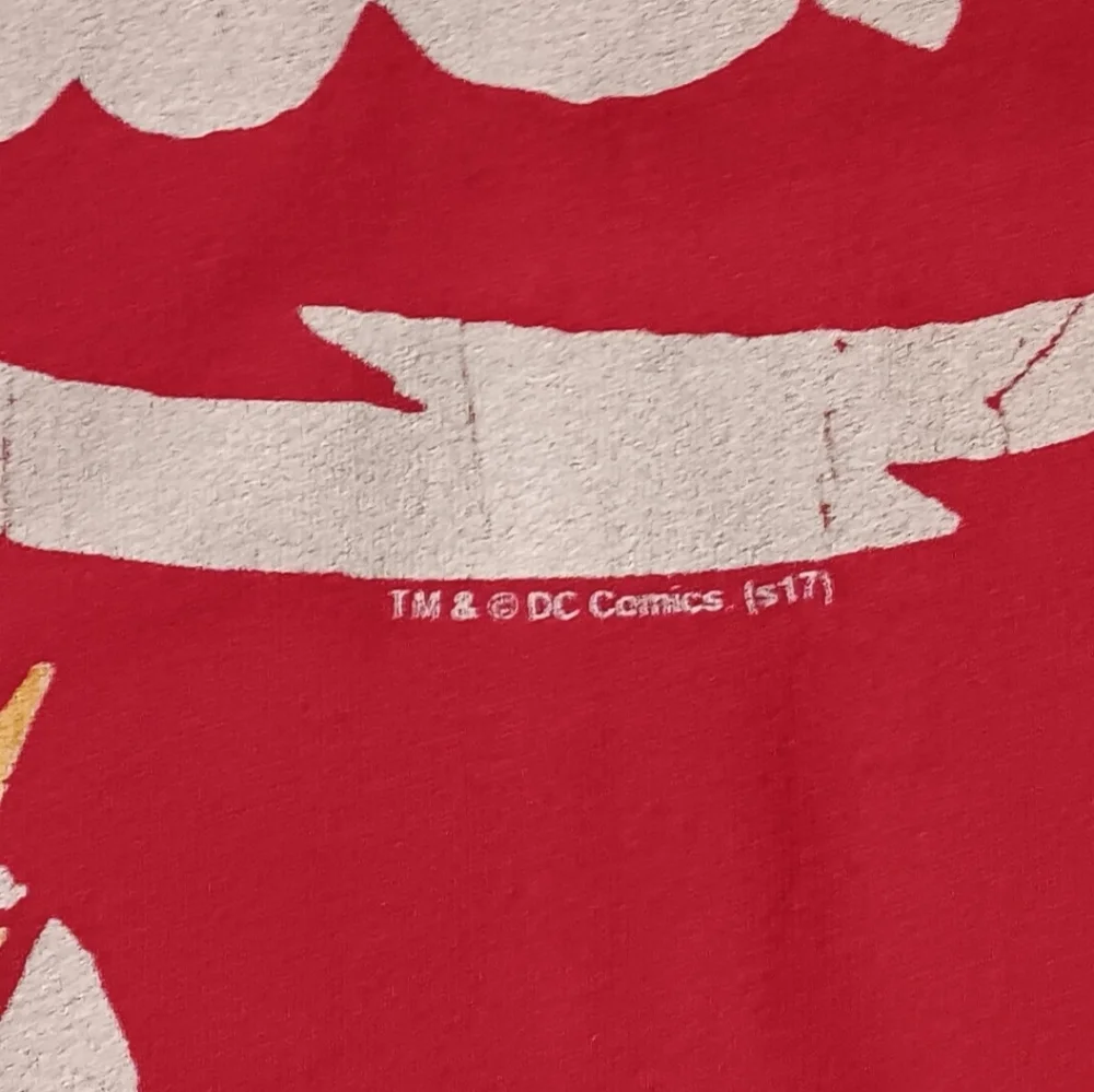 The Flash vintage logo t shirt dc comics copyright batman superman dark knight - Picture 4 of 7